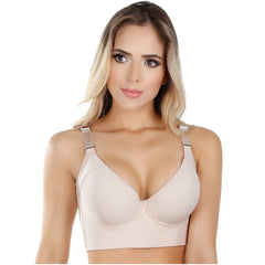 Brasieres Colombianos Push Up Sostén Control Rollitos 8532